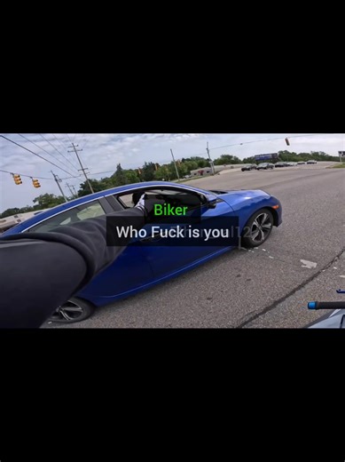 Biker Humiliates Aggressive Driver in Shocking Encounter