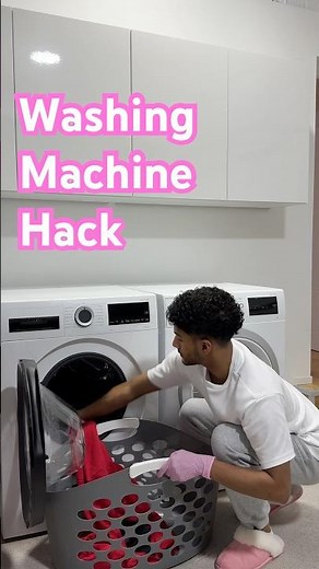 Washing machine hack 🩷 #cleaningtips #cleaninghacks