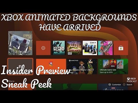 Xbox ANIMATED DYNAMIC BACKGROUNDS - All 6 New Moving Wallpapers Shown