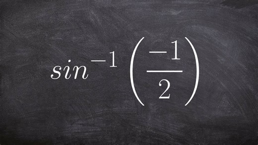 Learning to find the angle given the inverse sine of a value