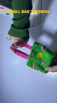 How to Sew a Small Cute Bag | Easy Mini Tote Bag Tutorial for Beginners#shorts