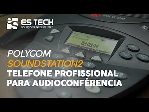 Telefone para AudioConferência - Polycom SoundStation 2 Em Português | ES TECH