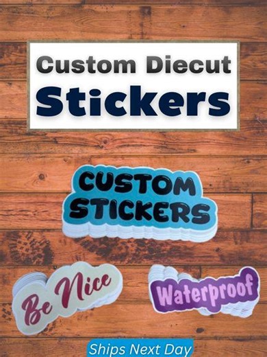 Custom Die Cut Stickers, Waterproof Vinyl Labels, Business Branding - Etsy