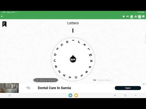 Spin the Wheel - Alphabet Elimination Challenge