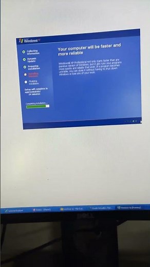 Installing windows xp #windowsxp #oldinternet #oldcomputer