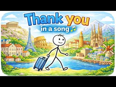 “Thank You” in European Languages | Song 🇪🇺