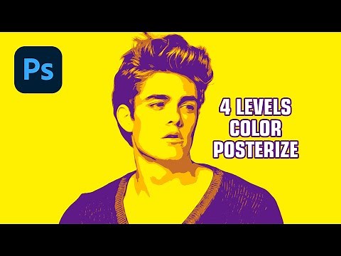 Turn a photo into an illustration! How to create a 4 levels Color Posterize in Photoshop 2024