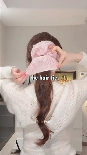 How to Make a Big Scrunchie Look PERFECT 😍 Easy Fluffy Ponytail Hack #hairtutorial