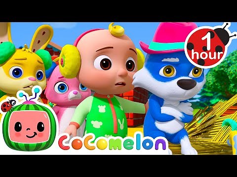 Why is Wally the Wolf Sad? | 1 Hour of CoComelon Animal Time | Nursery Rhymes for Kids