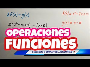 Operations with FUNCTIONS (addition, subtraction, multiplication and division) SUPER EASY!