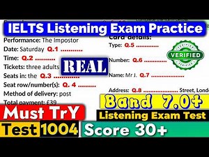 IELTS Listening Practice Test 2026 with Answers | Real Exam - 1004 | ielts listening
