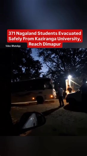 371 Nagaland Students Evacuated Safely From Kaziranga University, Reach Dimapur 𝐊𝐨𝐡𝐢𝐦𝐚, 𝐒𝐞𝐩𝐭 𝟐𝟐 (𝐖𝐄 𝐓𝐇𝐄 𝐍𝐀𝐆𝐀𝐒): Deputy Chief Minister Y. Patton confirmed that all 371 students from Nagaland studying at Kaziranga University, Assam, have safely reached Dimapur. The evacuation followed rising tensions on campus after the death of Assamese singer Zubeen Garg. Expressing relief, Patton thanked the Jorhat Police for their swift and responsible action in ensuring the students’ saf