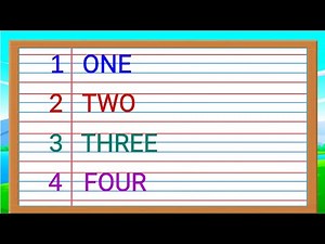 Learn number names 1 to 10 in english | Number names | Number names with spelling