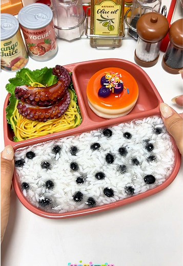 콩밥과 문어국수 도시락 만들기 ASMR
