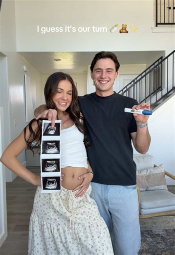 I guess it’s our turn 🤭🧸✨ #pregnancy #pregnancyannouncement #pregnant