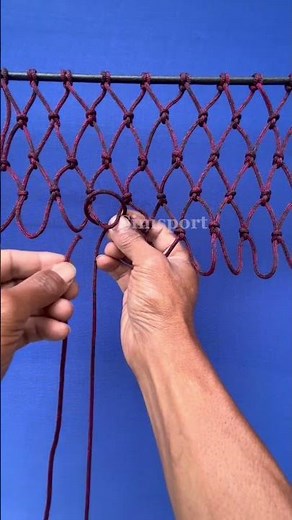 Easy and fast net knotting #knot #net