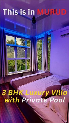 Luxury 3 BHK Private Villa with Pool in Murud❤️🎉😍 on RENT #shorts #beach #villa #murud #mumbaikar