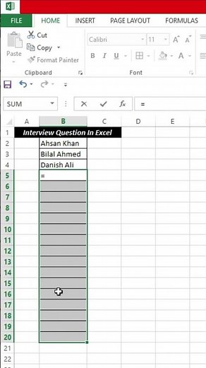 Excel Interview Question Tips and Tricks