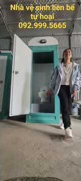 nhà vệ sinh di động đơn buồng bệ bệt sứ