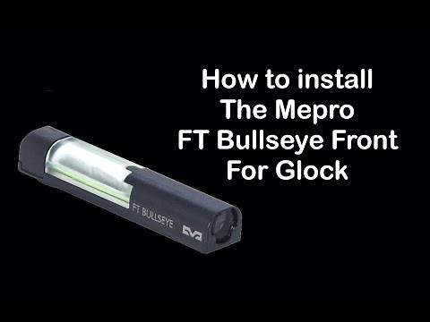 MEPRO FT Bullseye Front sight for Glock - official installation video by Meprolight