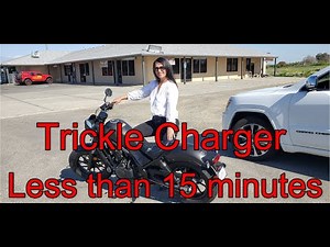 Rebel 500 How to Install Trickle Charger In 15 Minutes