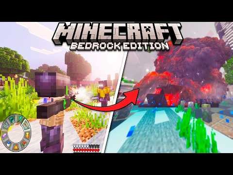🔥Convertí Minecraft Bedrock en un APOCALIPSIS ZOMBIE REALISTA 😳💀