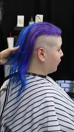 Allie LV (pt 2): Shaved Purple Pixie - YT Original #shorts