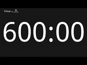600 Minute Countdown Timer