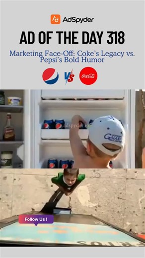 Adspyder on Instagram: "#adoftheday318 #pepsi vending machine ad used humor and wit to paint itself as the bold, youthful challenger, cleverly mocking Coke to appeal to a younger audience. In response, #coke flipped the narrative by leaning on authenticity, tradition, and emotional connection, reminding consumers of its timeless legacy. Together, the ads showcased Pepsi’s disruptive energy versus Coke’s confident stability, fueling the rivalry. This clash of strategies strengthened both brands b