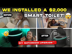 My Toilet Has a REMOTE?! Smart Toilet DIY With Wild Features!