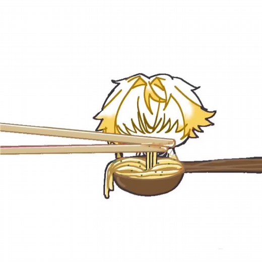Daca Enjoys Delicious Noodles in Fan Art