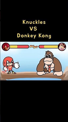 Knuckles VS Donkey Kong | Character Battle | Sonic the Hedgehog | Donkey Kong