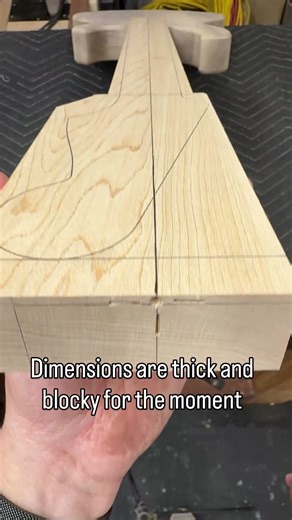 Prototype number one for a guitar built with a rotating dovetail as the heel joint This will be