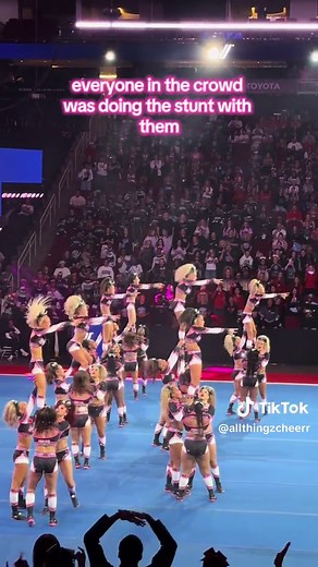 the crowd was so loud!! #nca #ladyjags #cheertok #allstarcheer #cheerleading