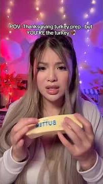 POV: Thanksgiving turkey prep… but YOU’re the turkey 🦃