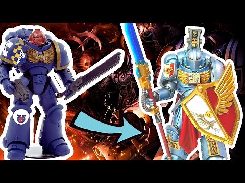 Converting a Warhammer 40k McFarlane Scale Grey Knight from a Mcfarlane Primaris action figure