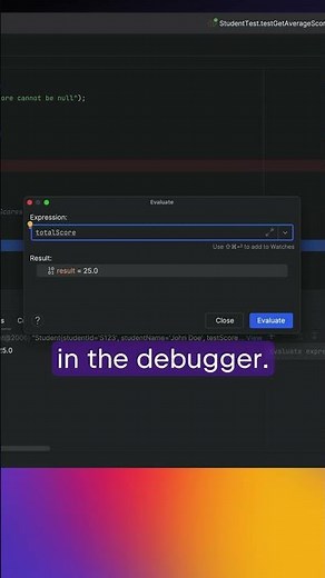 Debugging in IntelliJ IDEA: Evaluate expression