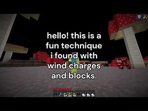 Wind charge towering - Minecraft