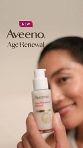 Aveeno® Age Renewal expertly combines Oat, Niacinamide, and a Retinol Alternative into an innovative formula that supports skin renewal, to leave it visibly more radiant and youthful | Aveeno