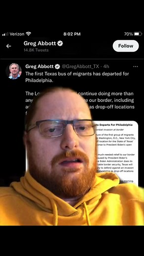 Stop using human beings as political tokens you empty shell of a man. #greenscreen #philadelphia #pennsylvania #texas #gregabbott #joshshapiro #immigration #gobirds #1638 | Pearlmania500