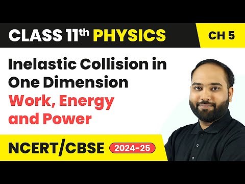 Inelastic Collision in One Dimension - Work, Energy and Power | Class 11 Physics Ch 5 | CBSE 2025-26