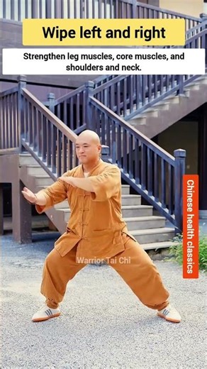 Horizontal sliding exercise: a simple move to relax your shoulders and core.