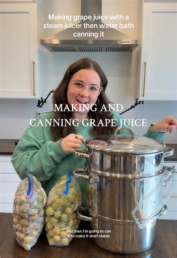 Making Grape Juice with a Steam Juicer