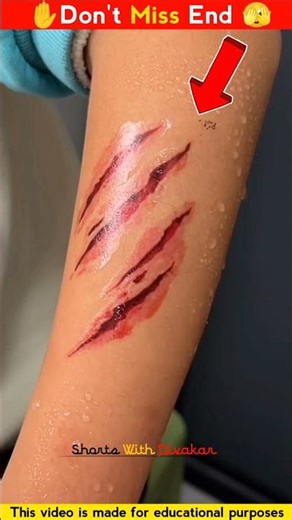 Hyper-Realistic Skin Art 🖌️ For Beginners🩸 #tattoo #shorts