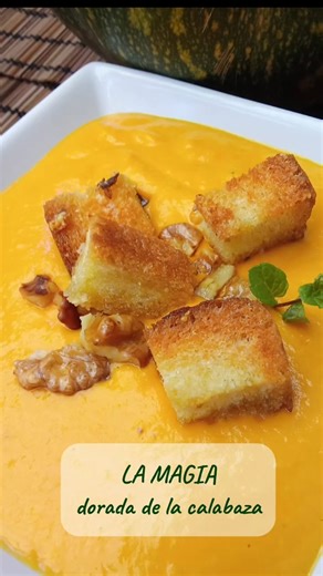 CREMA DE CALABAZA y boniato · Otoño en tu mesa 🍂