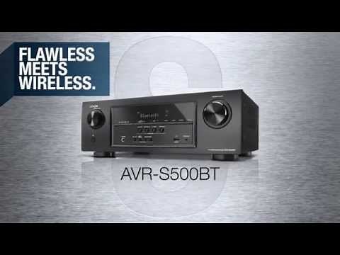 Flawless Meets Wireless with the Denon AVR-S500BT A/V Receiver, equipped with the latest HDMI 2.0