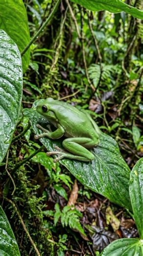Rare Footage: The Secret Life of Frogs! 😲 #wildlife #amazing #frog #tinyfrogs#animals#nature