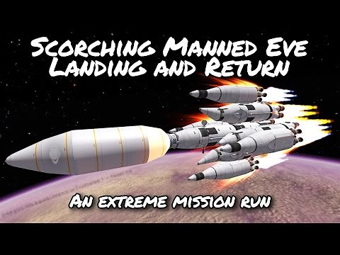KSP Eve Landing and Back Mission with Gilly (Tutorial:46) Kerbal Space Program 1.2 - Stock Parts