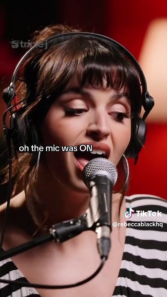 Rebecca Black Covers 'Fame Is A Gun' Live on Triple J