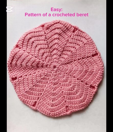 Easy: Pattern of a crocheted beret. Легко: #crochet Схема берета связанного крючком #рукоделие #handmade #сделанослюбовью #